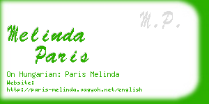 melinda paris business card